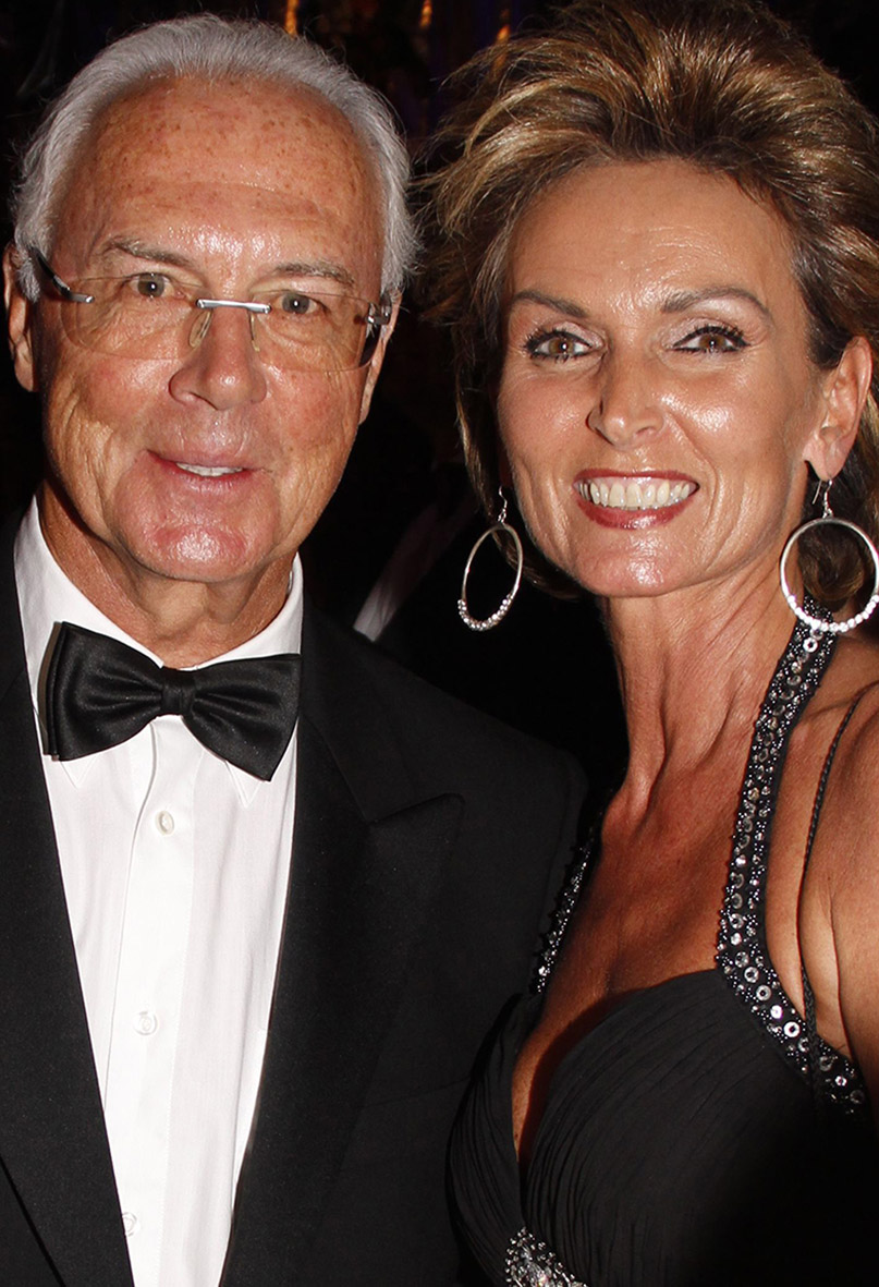 Liane Wirzberger und Franz Beckenbauer